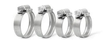 Worm Drive Hose Clamps - Color: Silver