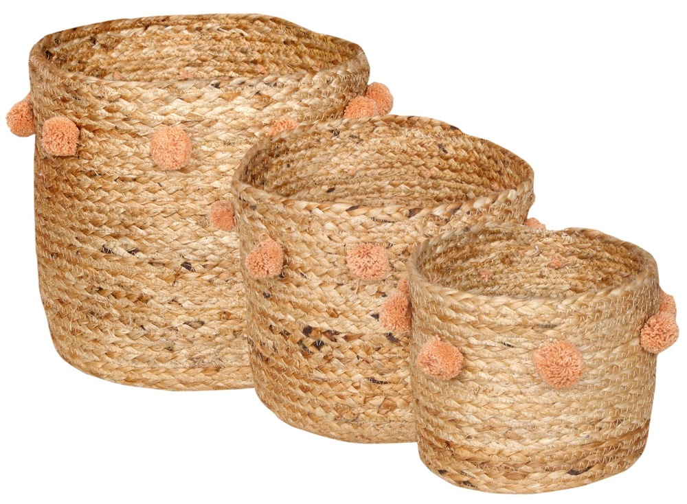 Round Basket - Color: Natural Brown