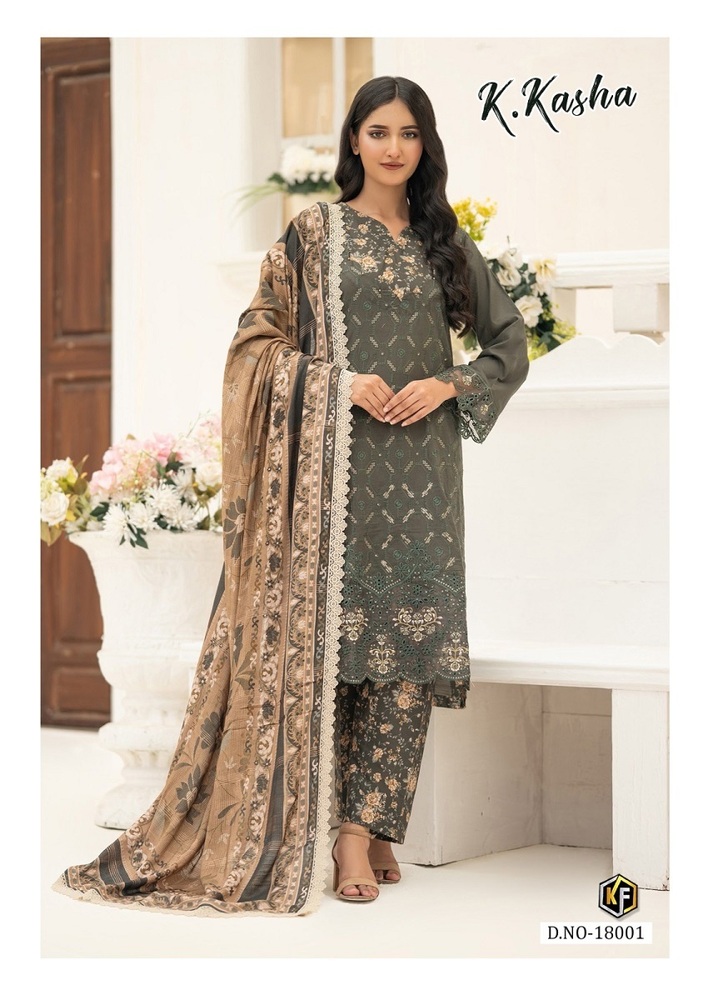 Keval K Kasha Vol-18  Dress Material