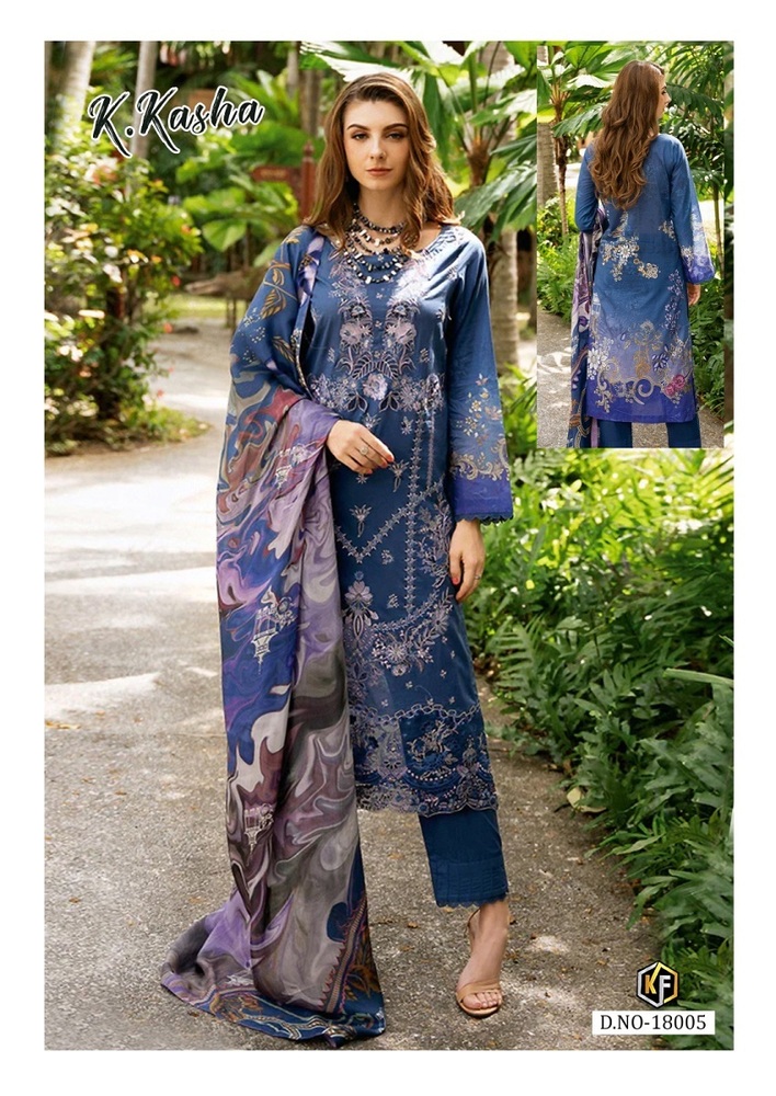 Keval K Kasha Vol-18  Dress Material