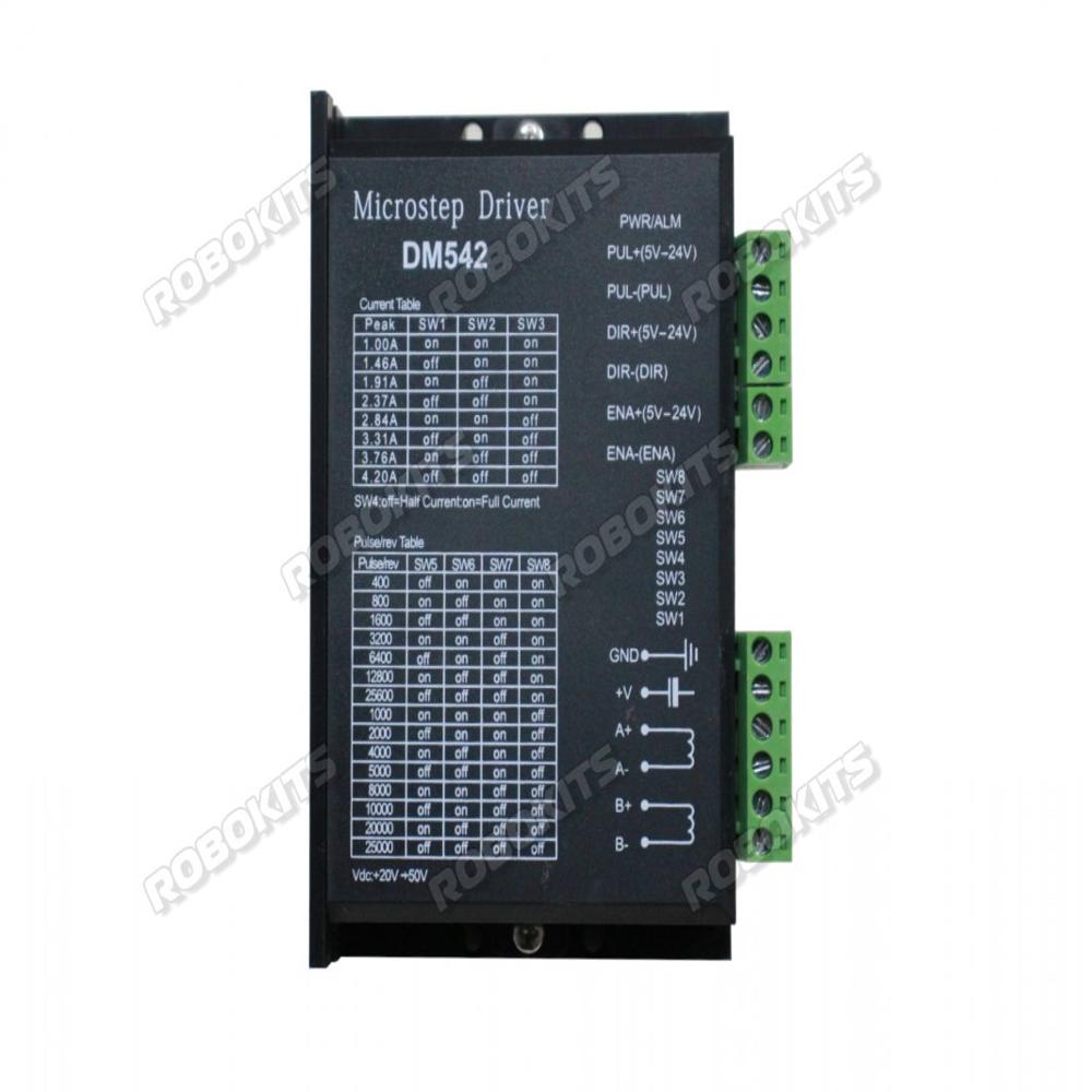Dm542 Stepper Motor Driver Digital Stepper Driver Controller Cnc Machine For 3D Printer Accessoriesrs - Color: Black