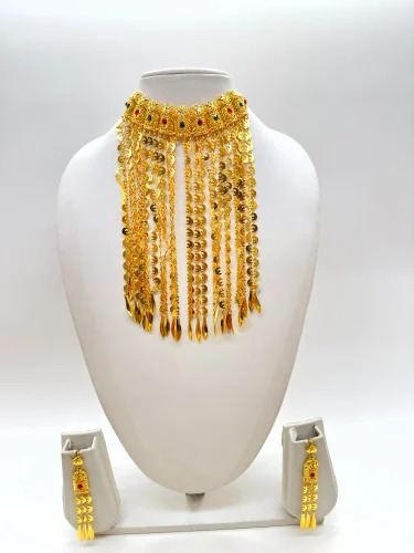 Gold Plated Choker Necklace Set