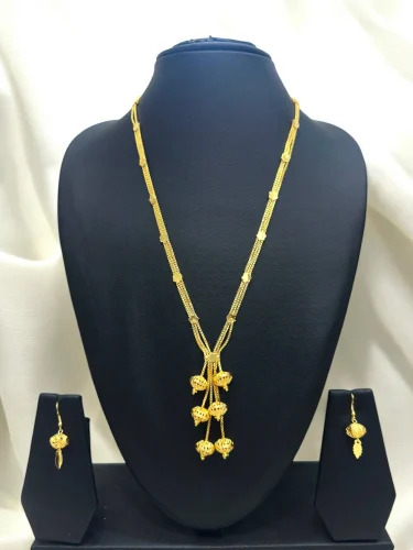 Golden Plated Necklace Set - Gender: Women