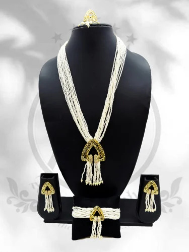 Gold Plated Set With Pearls