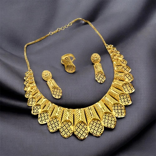 Stylish One Gram Gold Forming Necklace Set