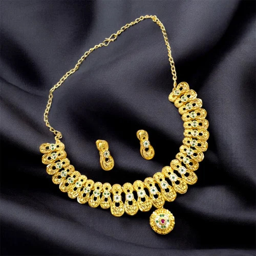 Party Wear One Gram Gold Forming Necklace Set