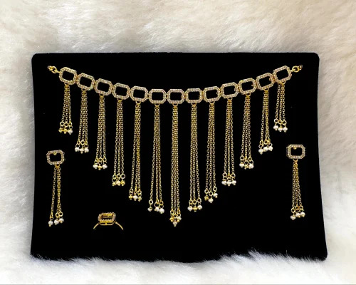 Fancy AD Choker Necklace Set