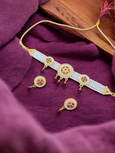 Pearl Choker Set For Wedding