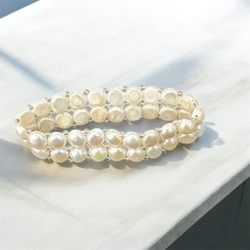 White Pearl Bracelets