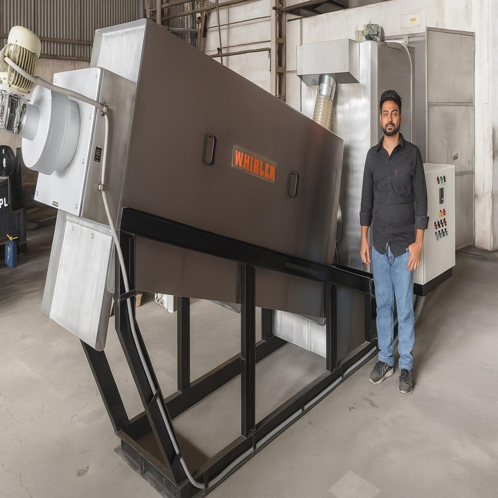 Install CETP SS304 Continuous Drying Sludge Filter Press