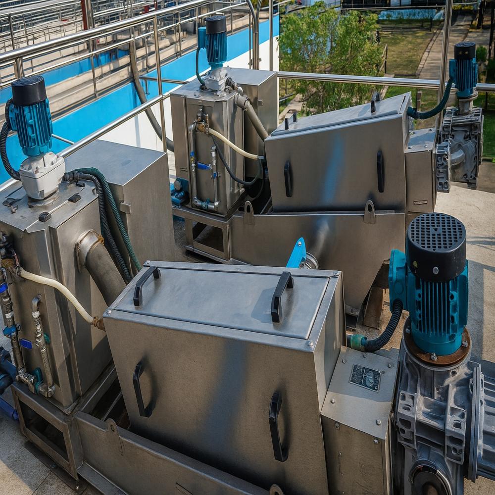 Install Cetp Ss304 Continuous Drying Sludge Filter Press