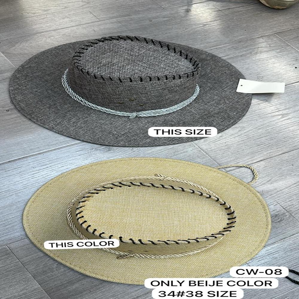 Cow Boy Hat - Color: Grey