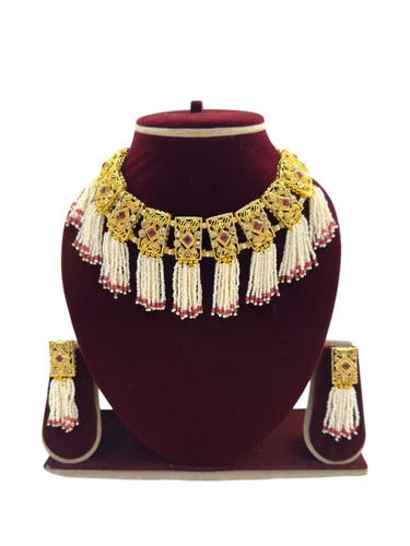 Ladies Pearl Choker Set
