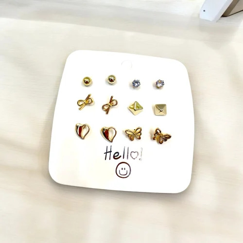 Fancy Gold Plated Earring