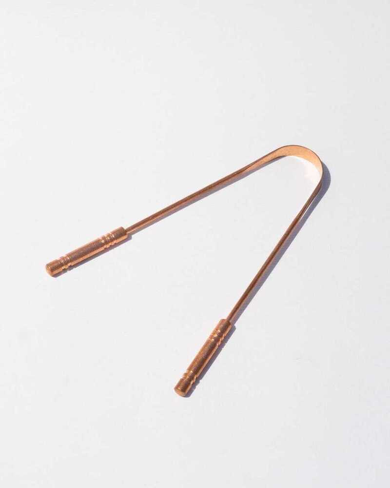 Copper Tongue Cleaner - Age Group: Suitable For All Ages