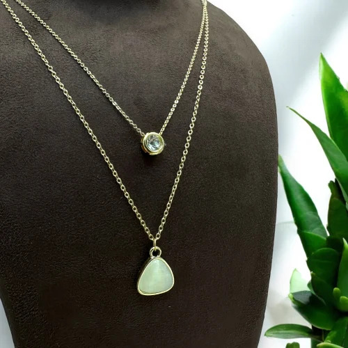 Fancy Gold Plated Chain - Color: Silver