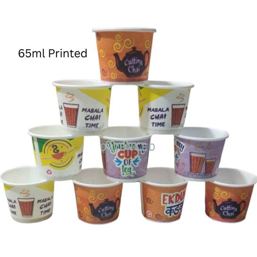65Ml Printed Tea Cup - Capacity: 65 Milliliter (Ml)