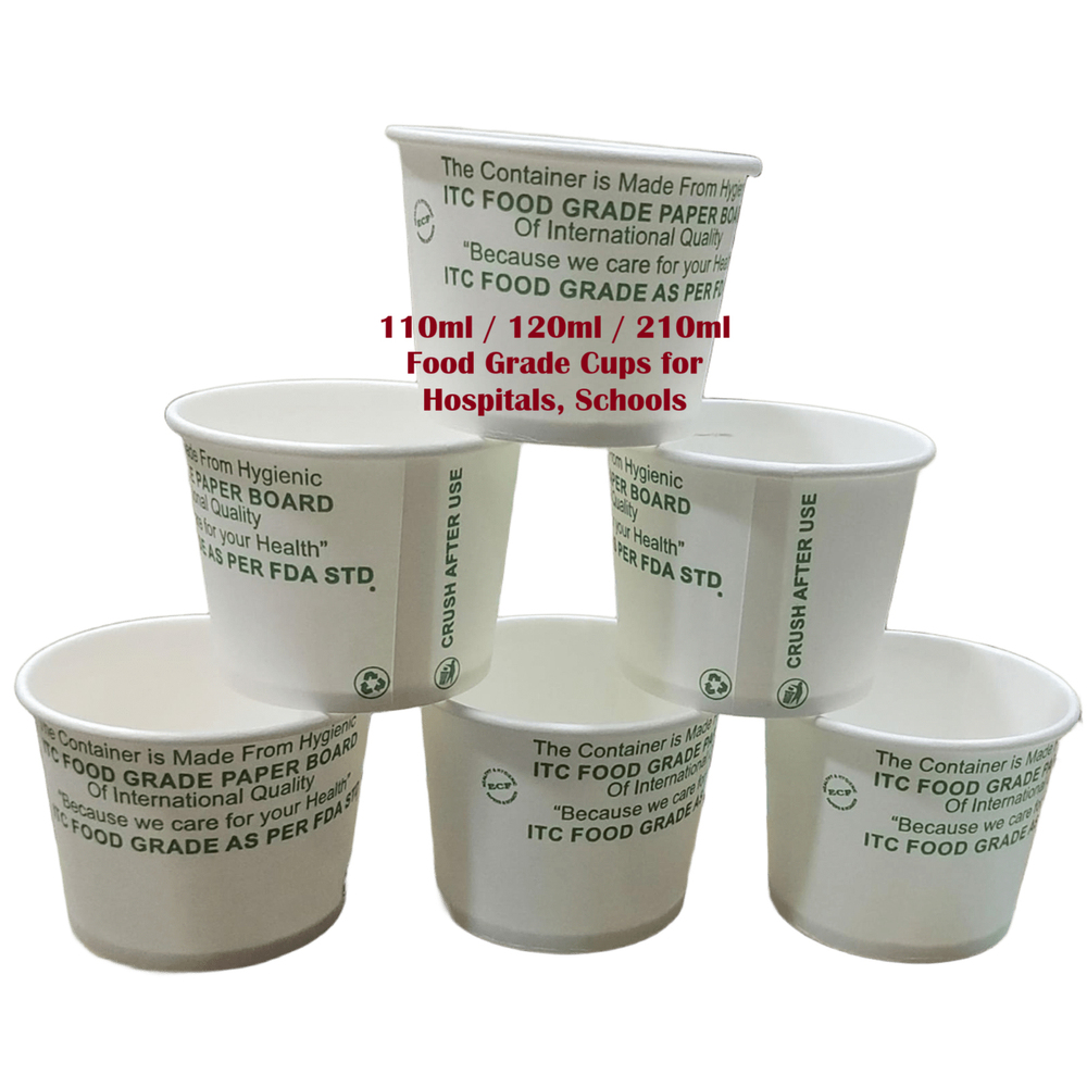 Food Grade Paper Cup - Capacity: 110-120 Milliliter (Ml)