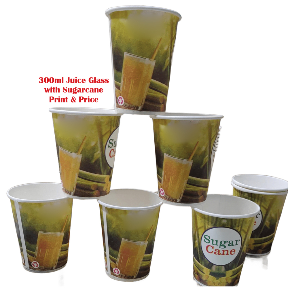 Sugarcane Juice Glass - Capacity: 300 Milliliter (Ml)
