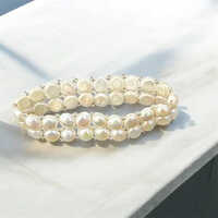 Cultured Pearl Bracelet - Color: White