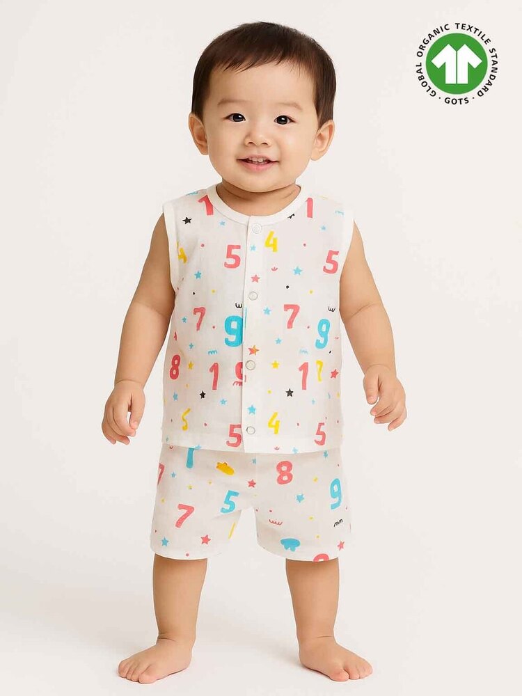 Baby Muslin Jabla Shorty Set