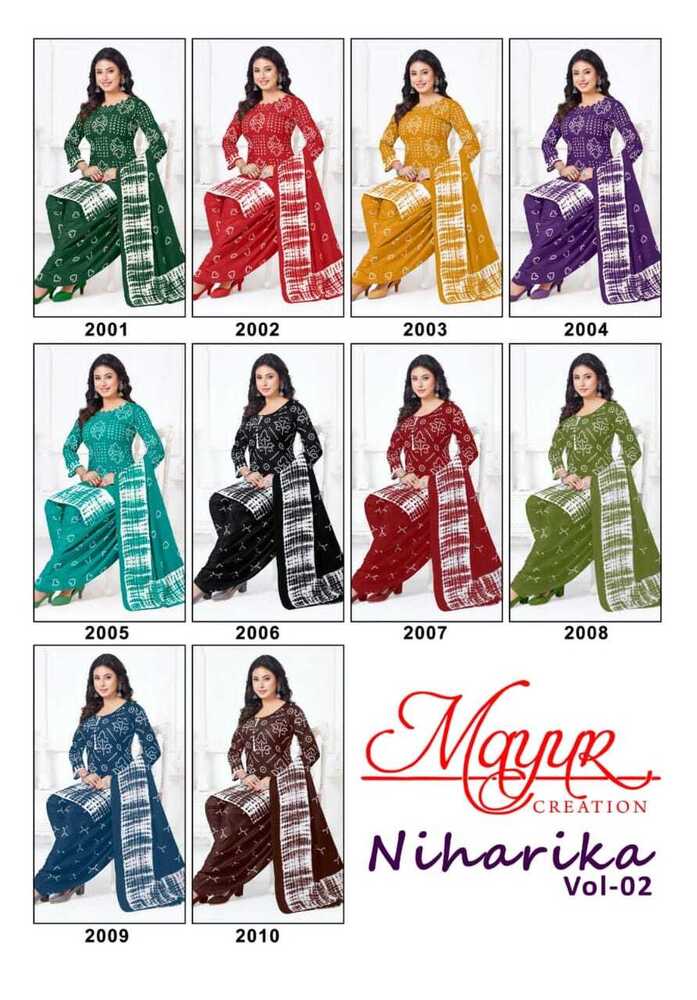 Mayur Niharika Vol-2  Dress Material