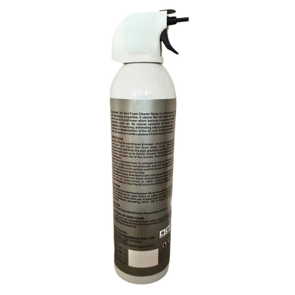 AEROL AUTO MATE AC Vent Foam Cleaner Spray for Car, Grade 2199