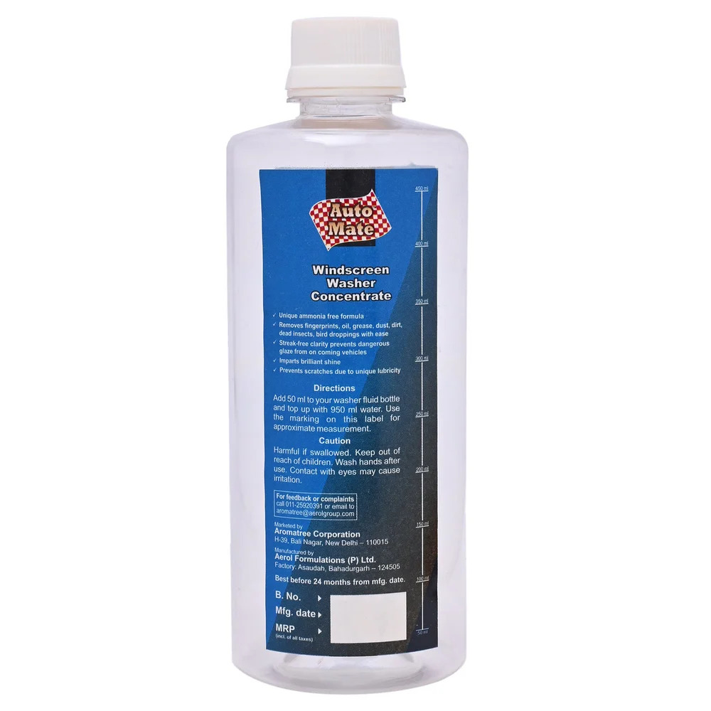 Aerol Automate Windscreen Washer Concentrate, Grade 6600,500ml - Physical Form: Liquid