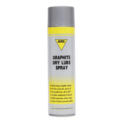 Aerol Graphite Dry Lube Spray, Grade 2012 - Color: Black Paste