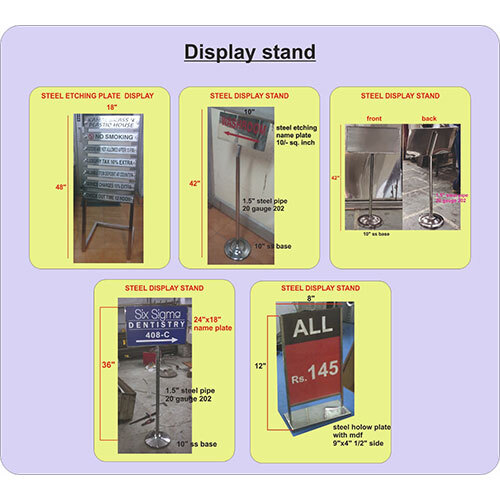 Display Stand - Color: Silver