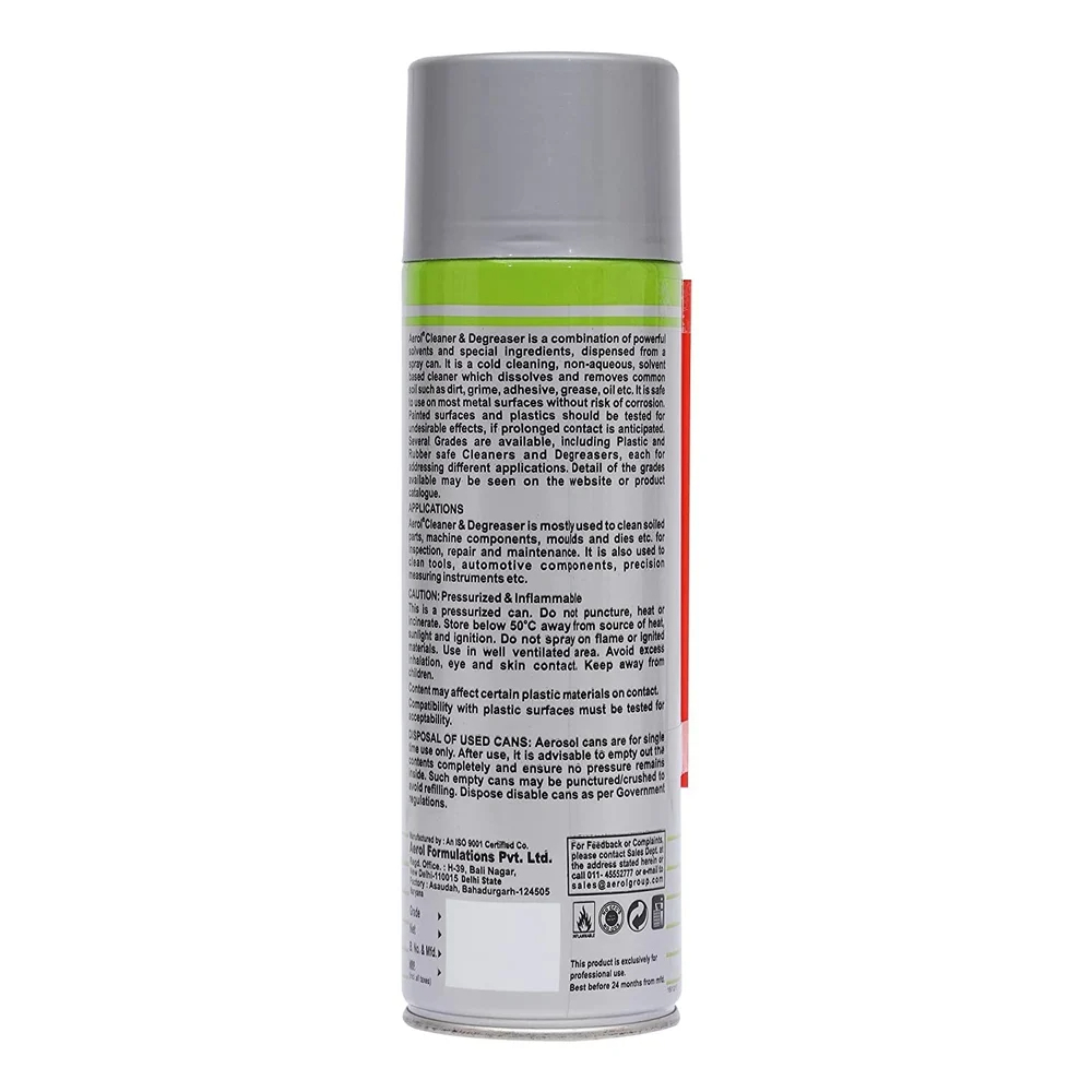 Cleaner & Degreaser Spray, Grade- 6000, 6001, 6002, 6006
