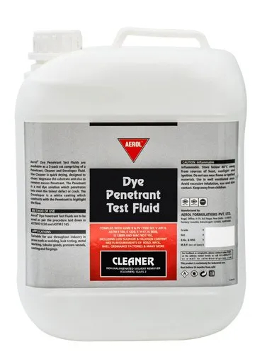 Aerol Dye Penetrant Test (DPT) Fluid (Cleaner) Grade 9930, 277