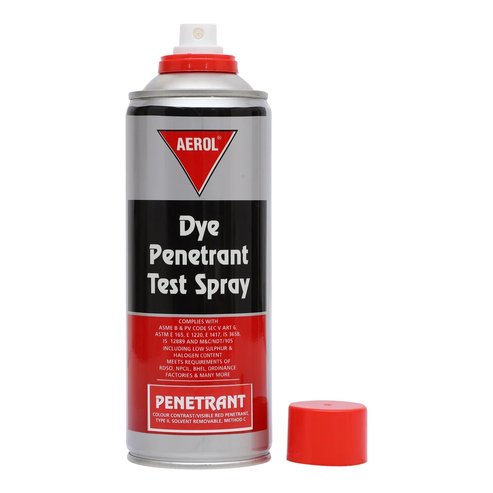 Aerol Dye Penetrant Test (Dpt) Spray (Penetrant) Grade 9910, 277g - Hardness: Hard