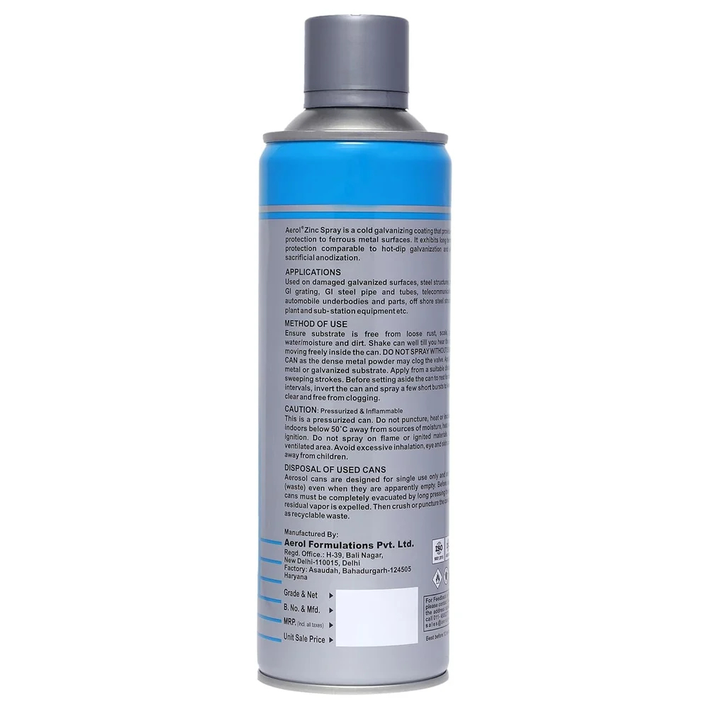 Aerol Zinc Spray, Grade 3060 & 3070