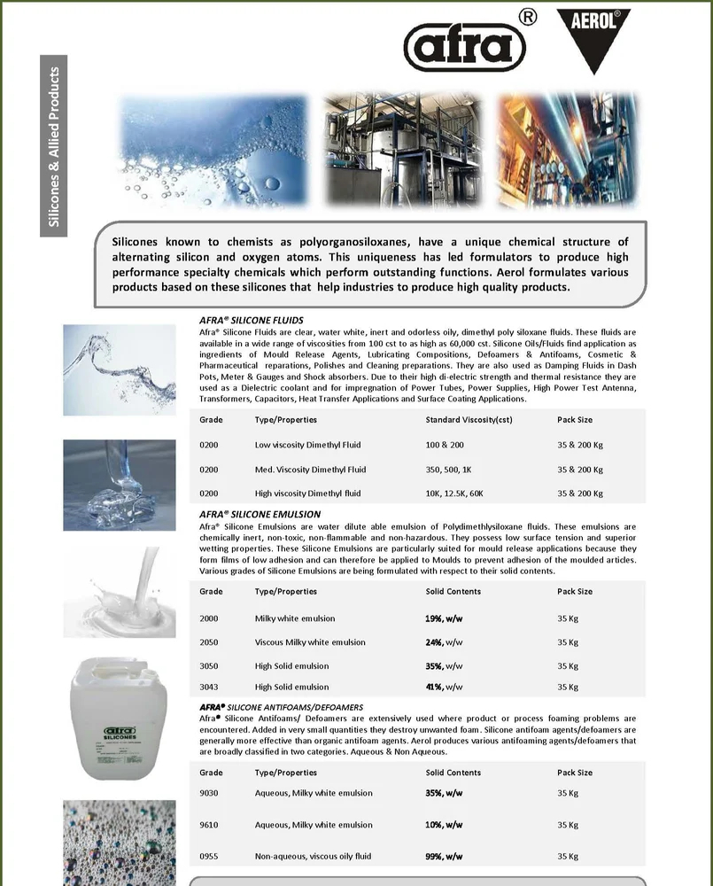 Silicone Dmps Fluids - Application: Industrial