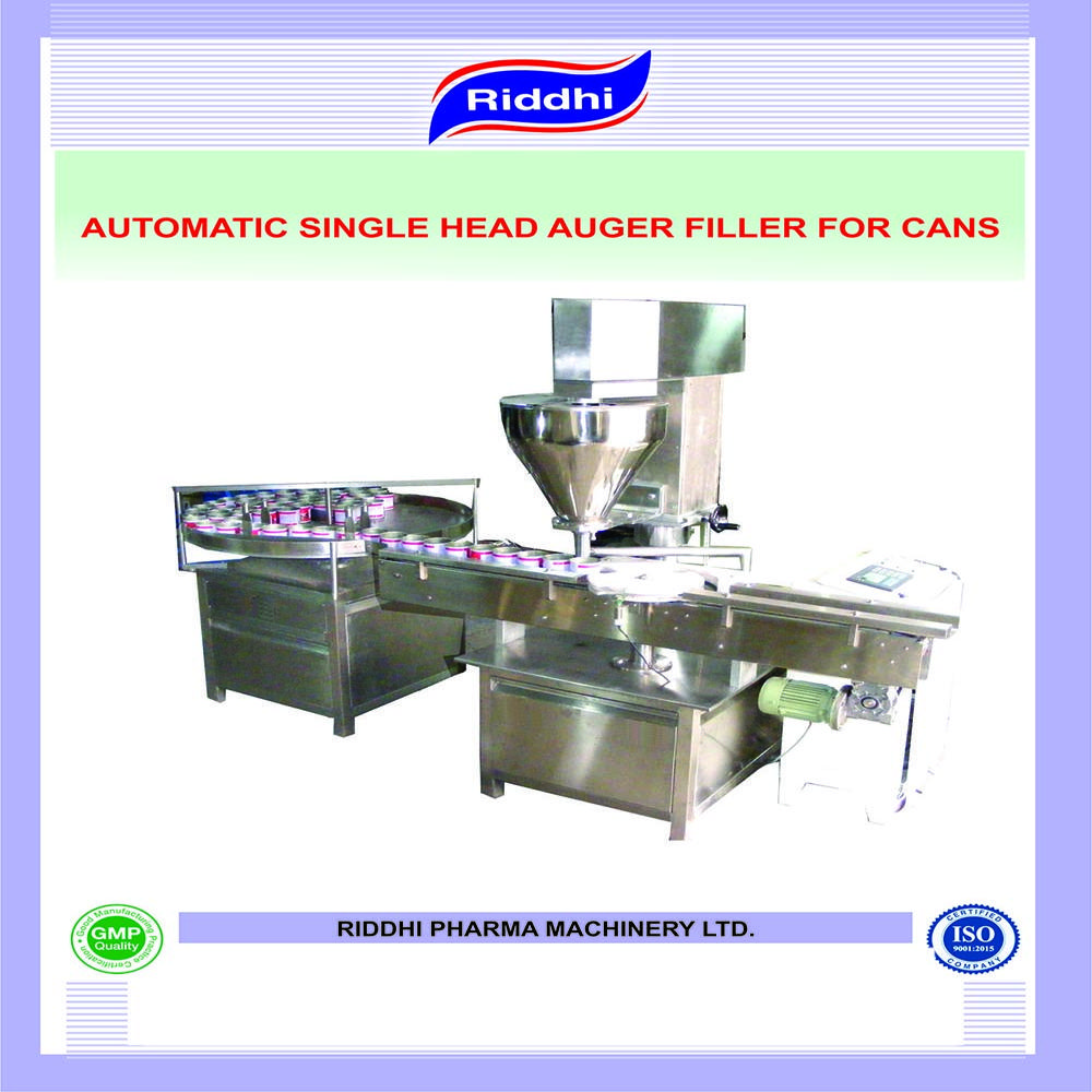 AUTOMATIC SINGLE HEAD AUGER FILLER FOR CANS