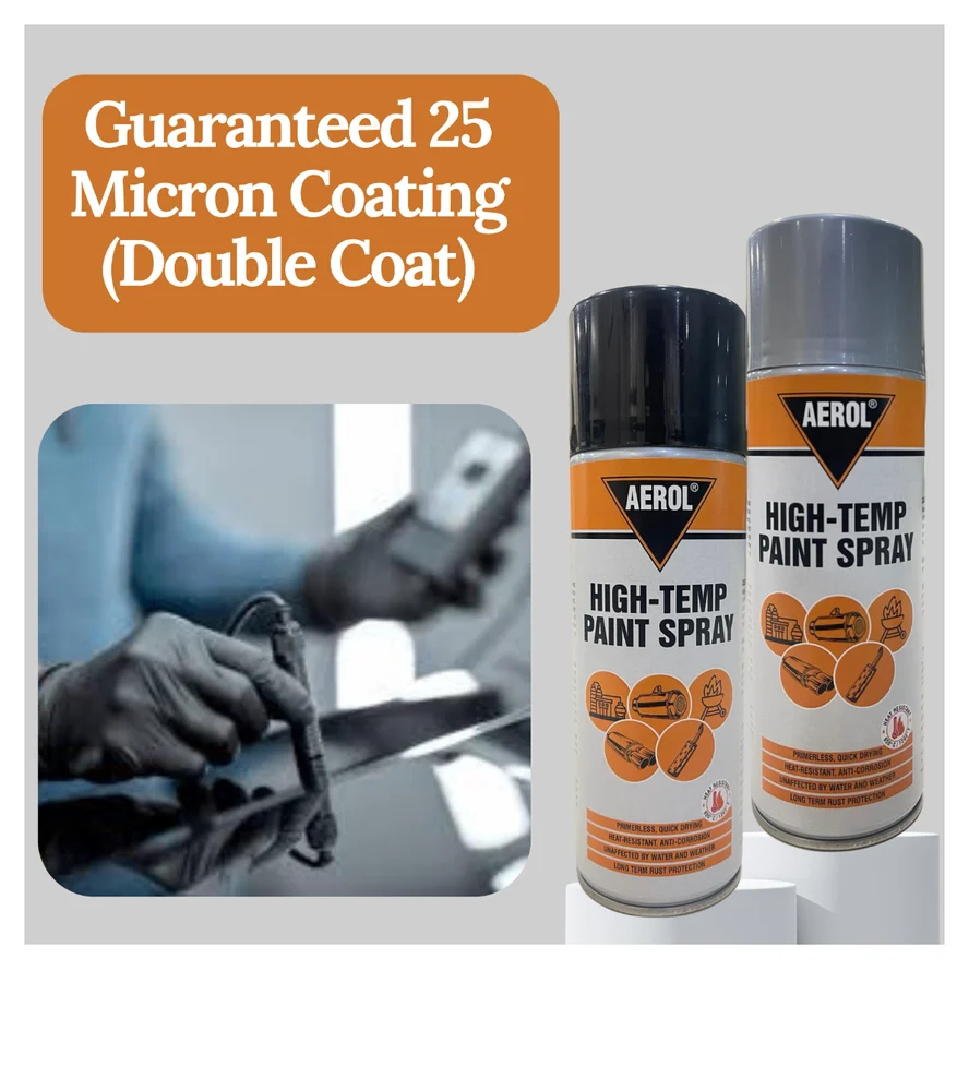 Aerol High Temp Paint Spray Grade- 6351(Silver)