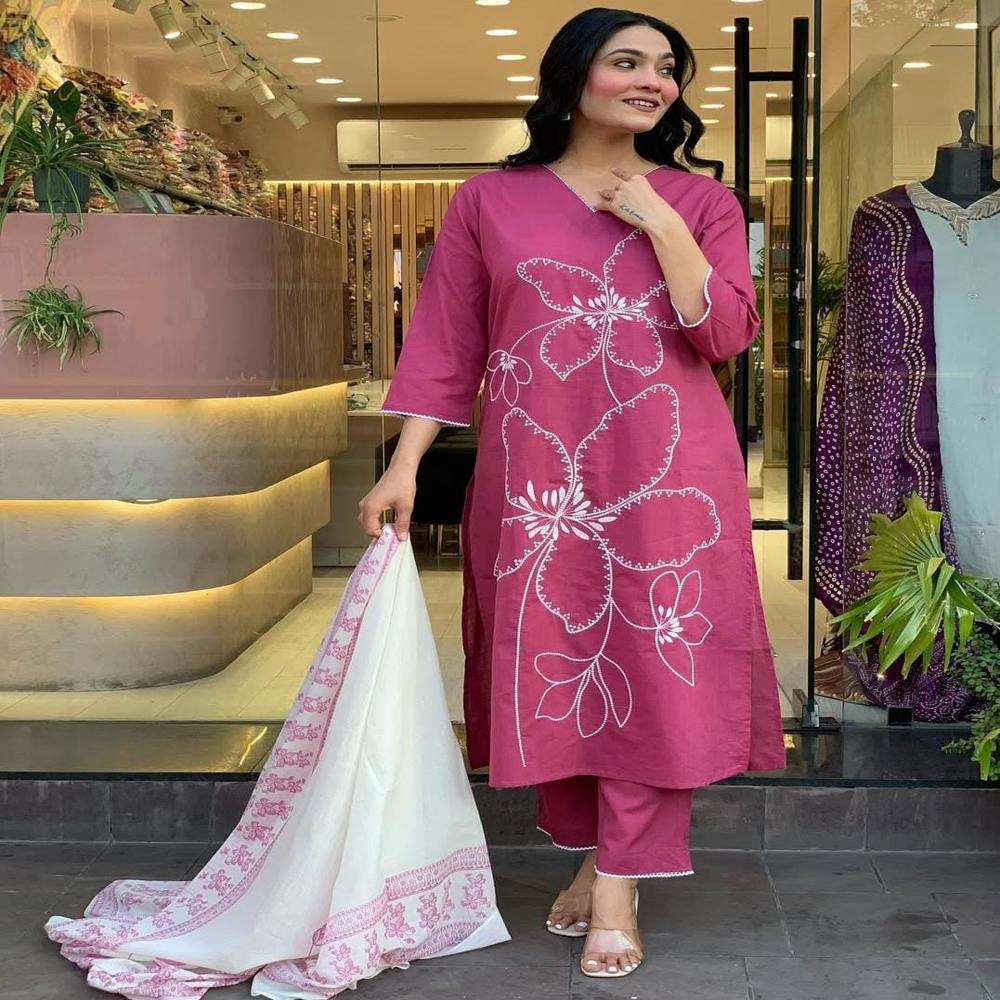 Kurti Pant Dupatha - Ethnic Region: Indian