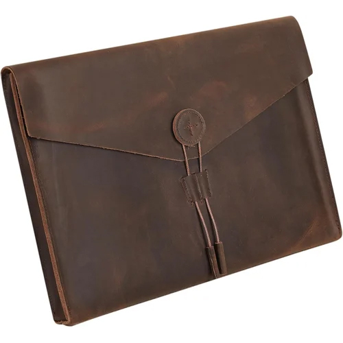 Genuine Leather Folder Portfolio Organizer - Color: Different Available