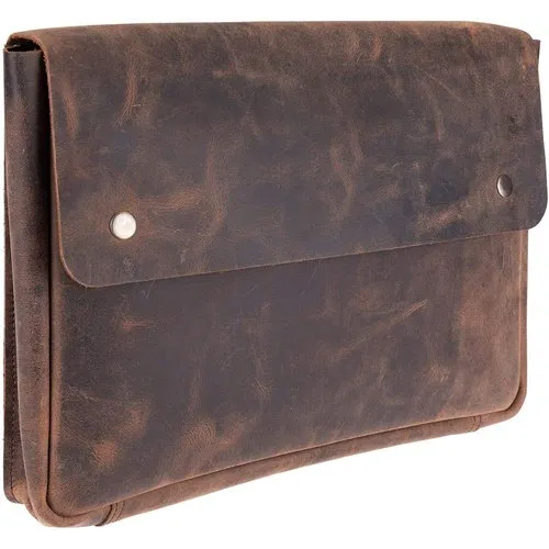 Vintage Leather Folder Document Holder - Color: Different Available