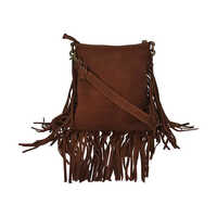 Ladies Fringe Side Leather Bag - Color: Different Available