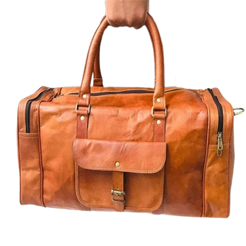 Handmade Leather Duffel Travel Er Gym Bag - Color: Different Available