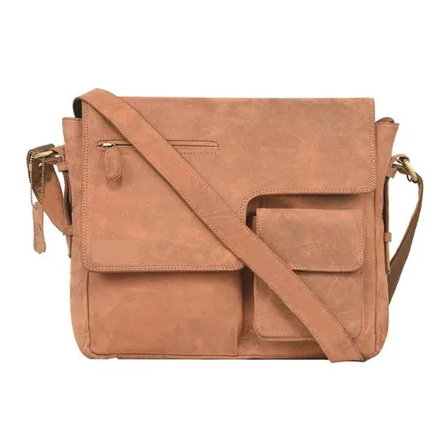 Hunter Leather Brown Cross Body Brescia Messenger Bag - Color: Different Available