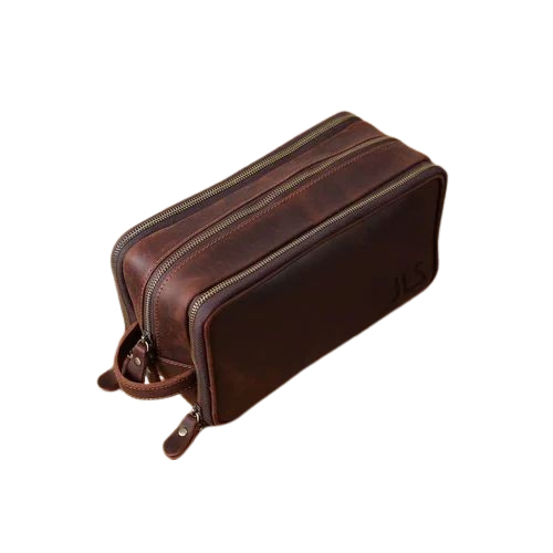 Waterproof Leather Toiletry Bag - Color: Different Available