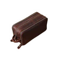 Waterproof Leather Toiletry Bag