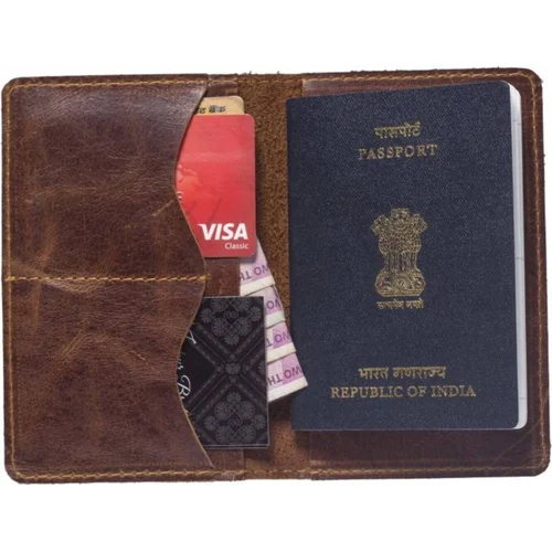 Leather Passport Cover - Color: Different Available