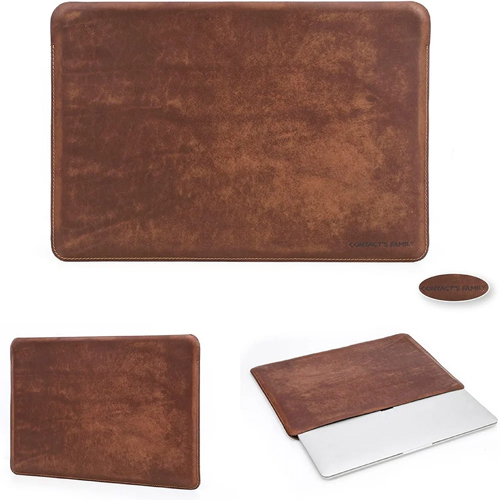 Leather Laptop Sleeve Protector - Color: Different Available