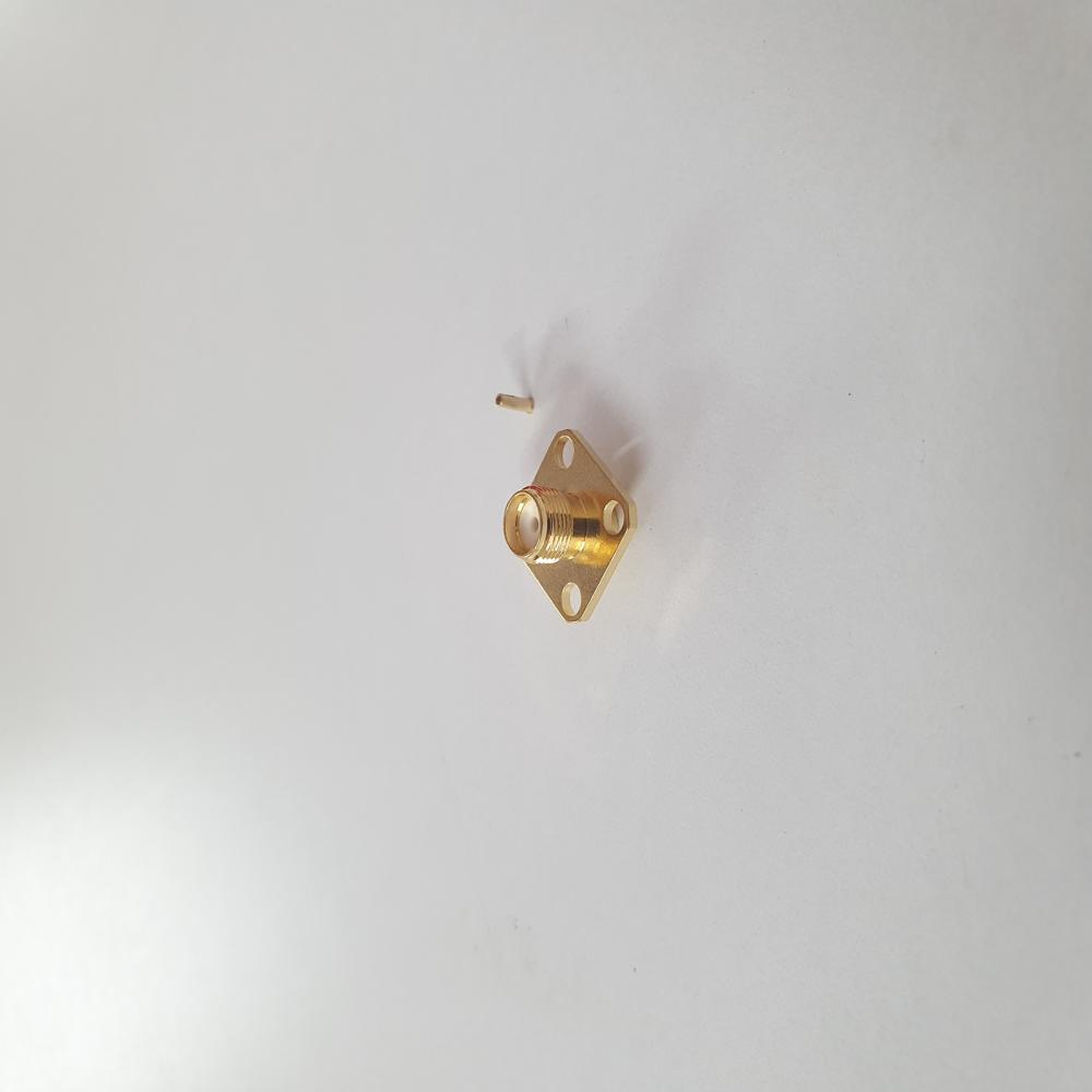 SMA F 4 HOLE RG 141 SOLDER