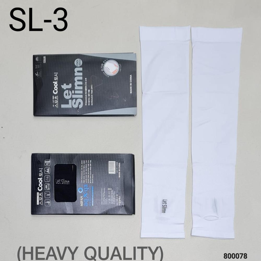 Let slim arm sleeve white color