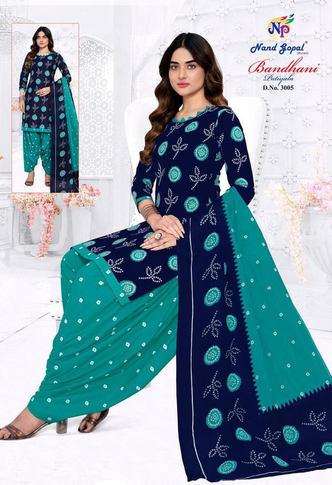 Ng Bandhani Patiyala Vol-3 A Dress Material